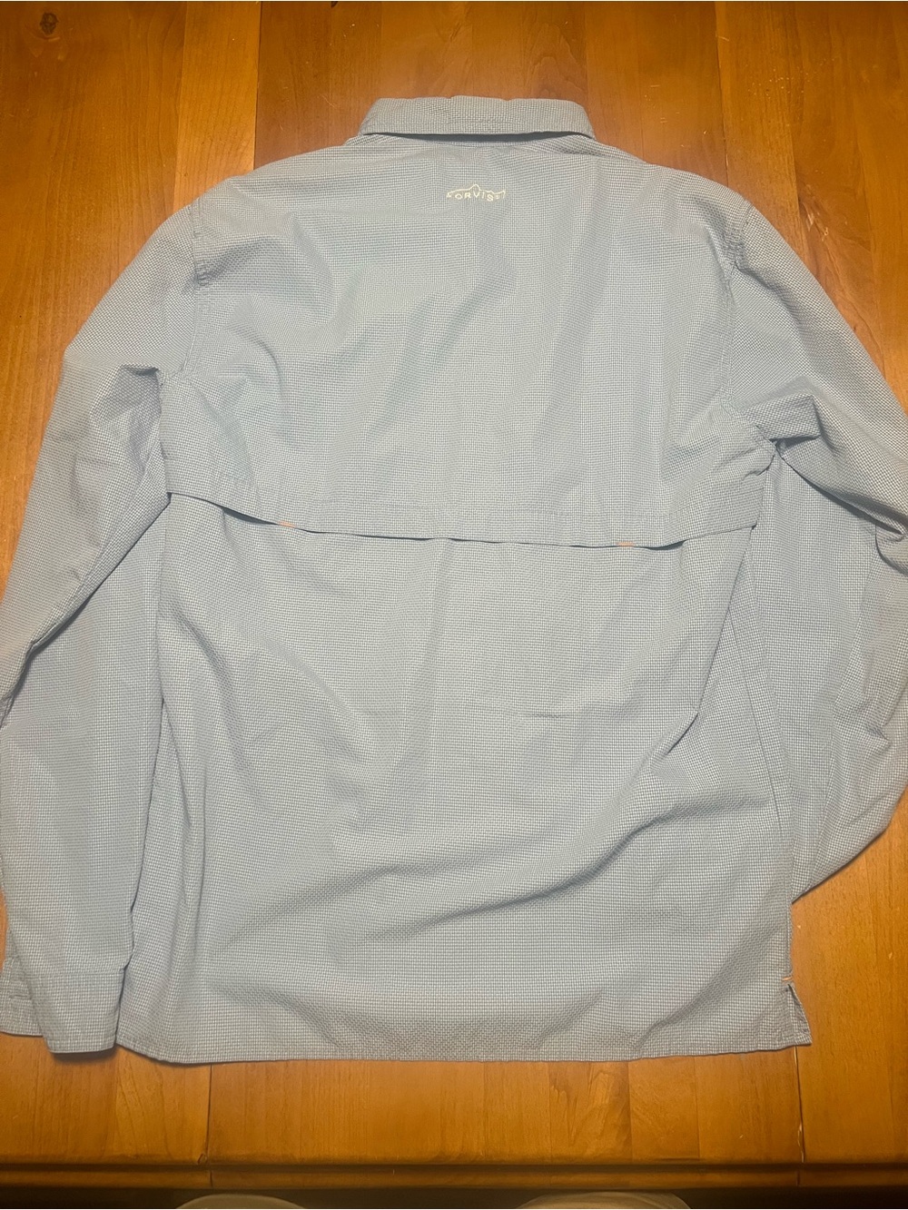 Orvis Light Blue Long-Sleeve Fishing Shirt - Picture 3 of 4